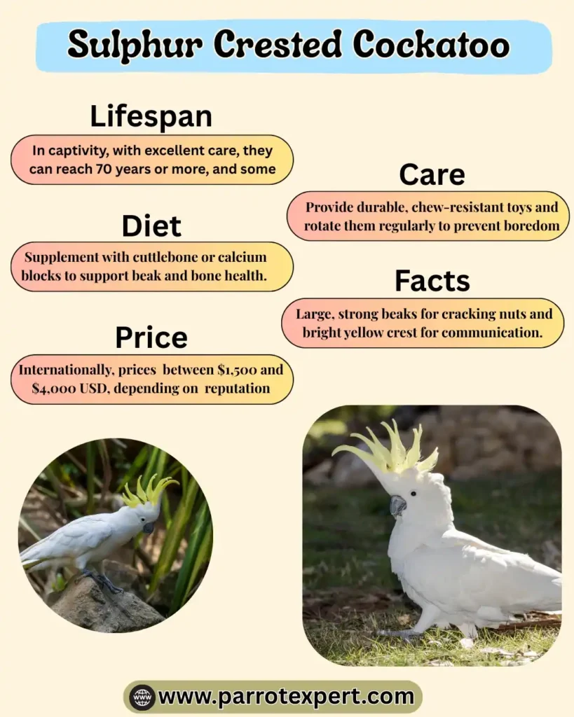Sulfur-Crested Cockatoos
