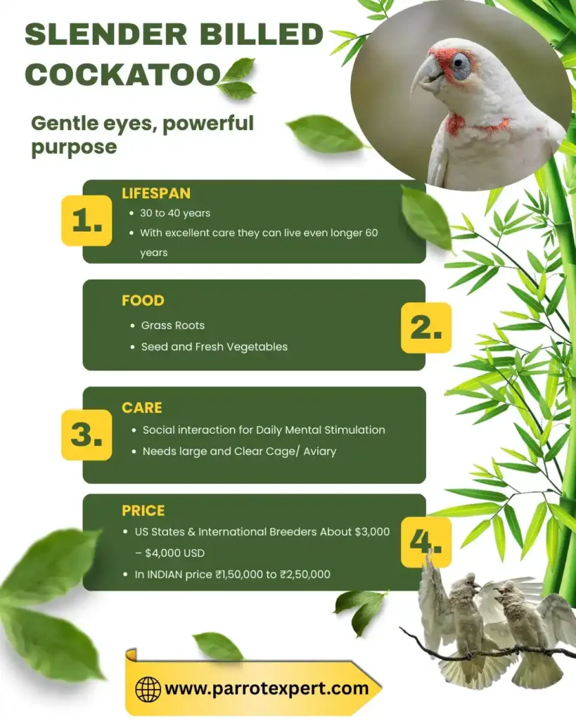 Slender Billed Cockatoo