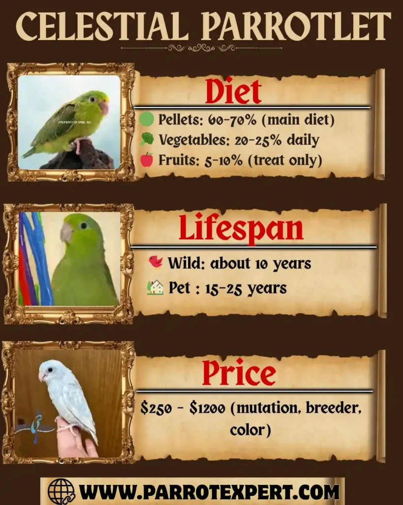Celestial parrotlet Breeder